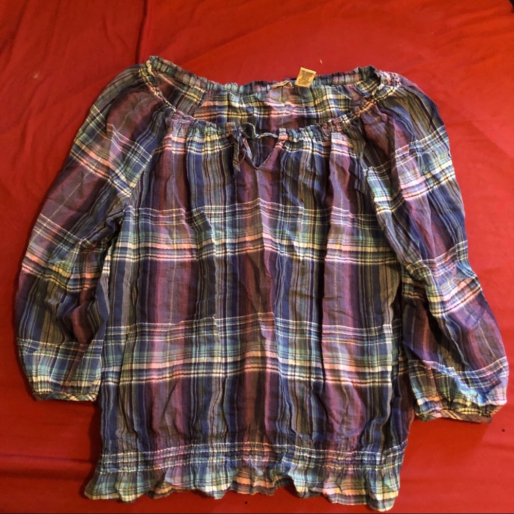Izod peasant top